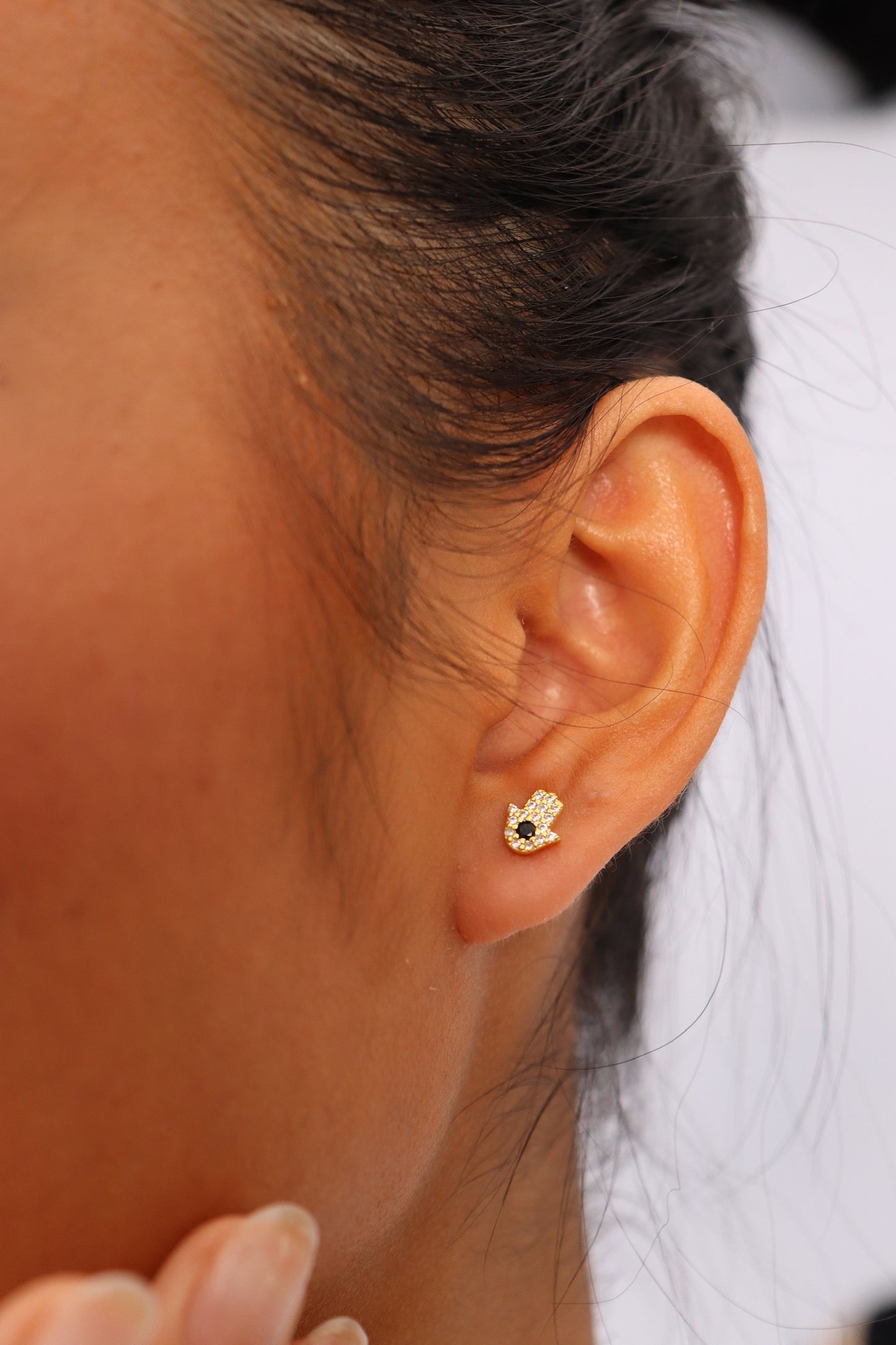 925 Sterling Gold - Mini Hamsa Hand SET