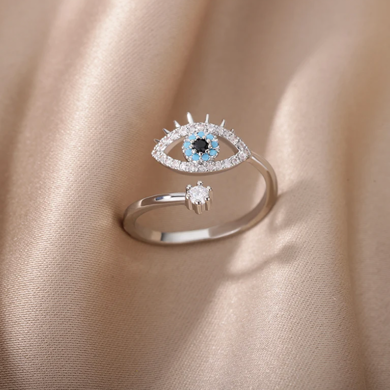 925 Sterling Silver - Turkish Evil Eye Ring