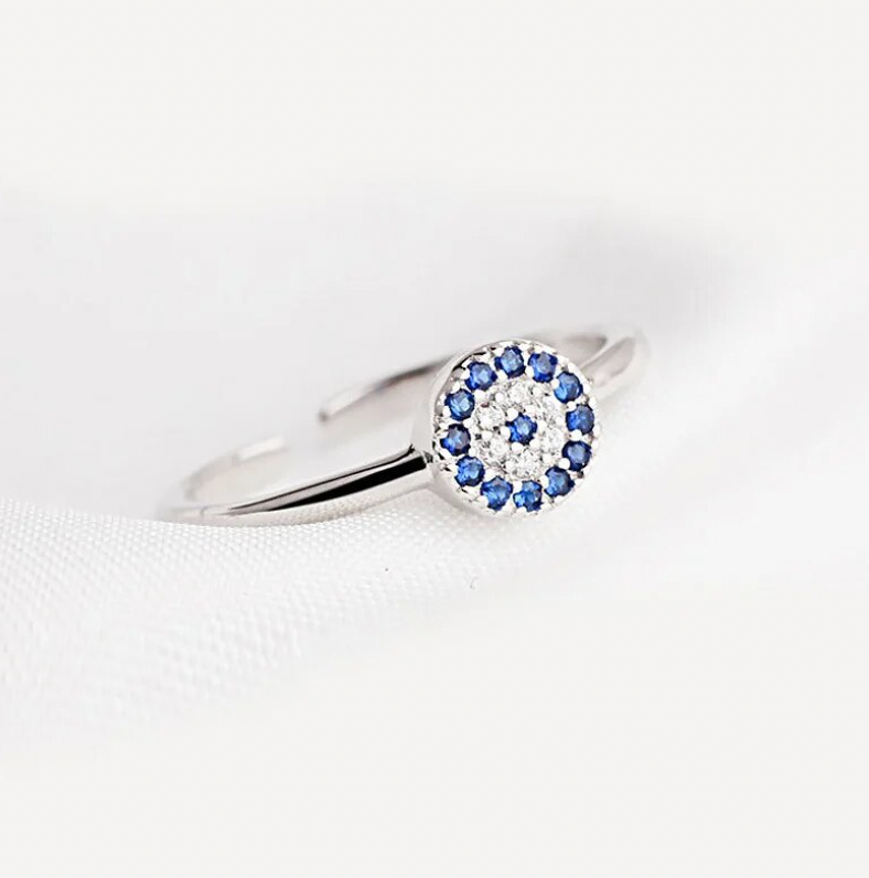 Cubic Zirconia - Evil Eye Ring
