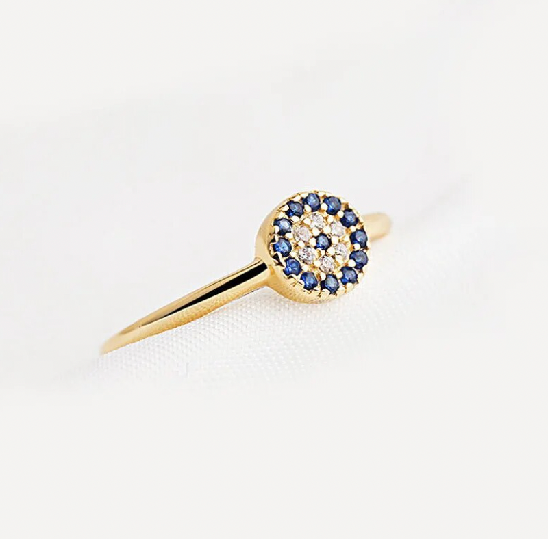Cubic Zirconia - Evil Eye Ring