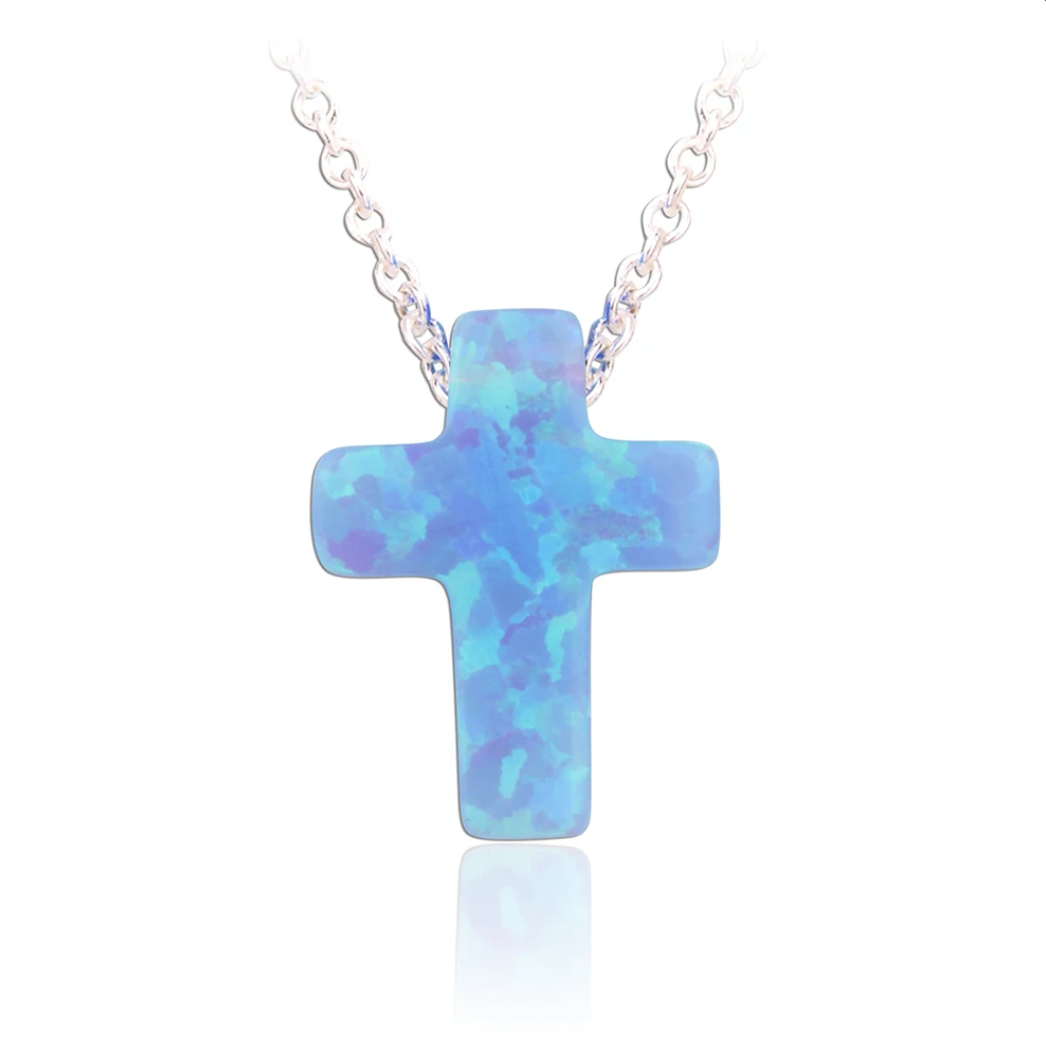 Opal Cross Necklaces