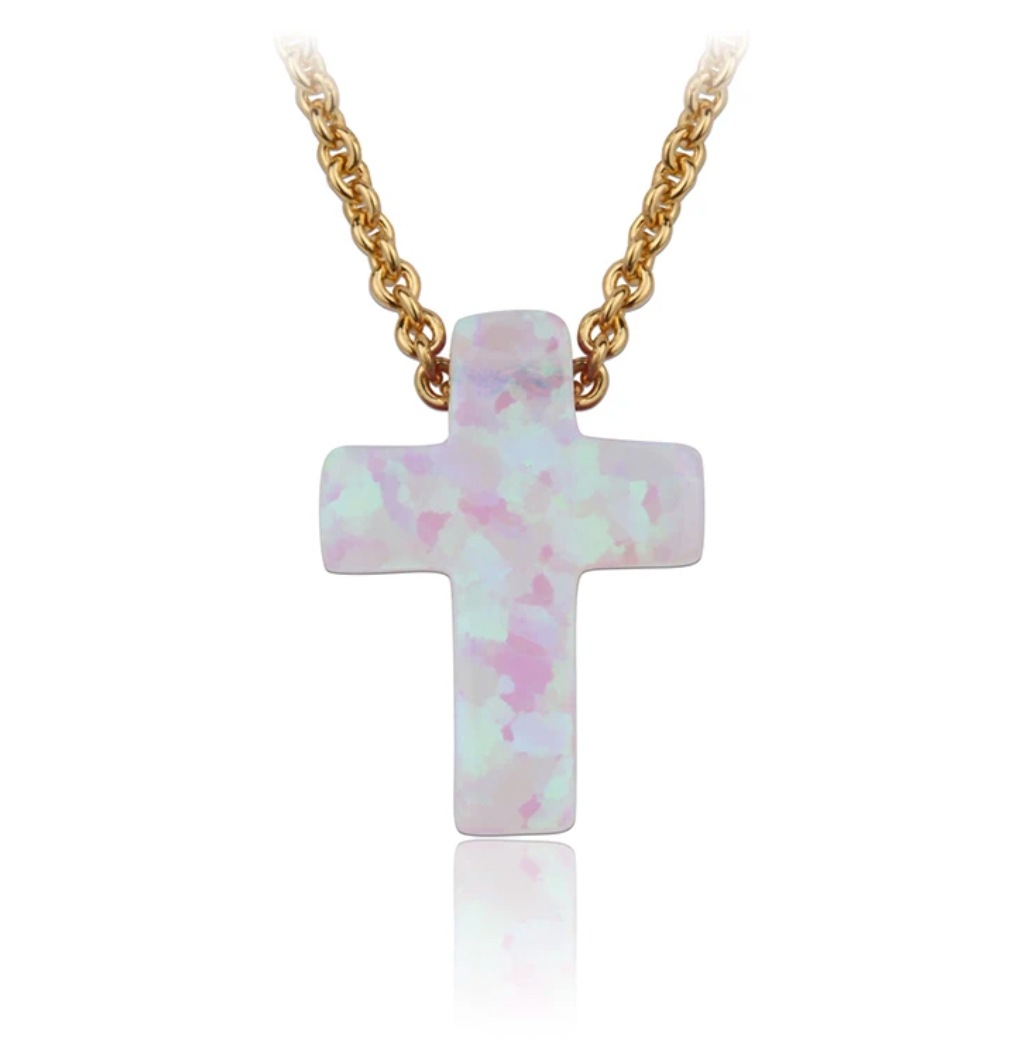 Opal Cross Necklaces