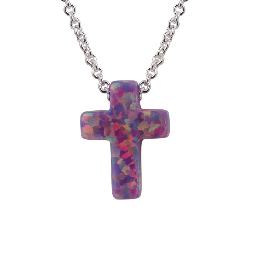Opal Cross Necklaces