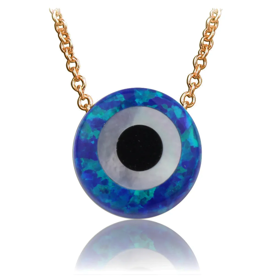 Opal Evil Eye Necklaces