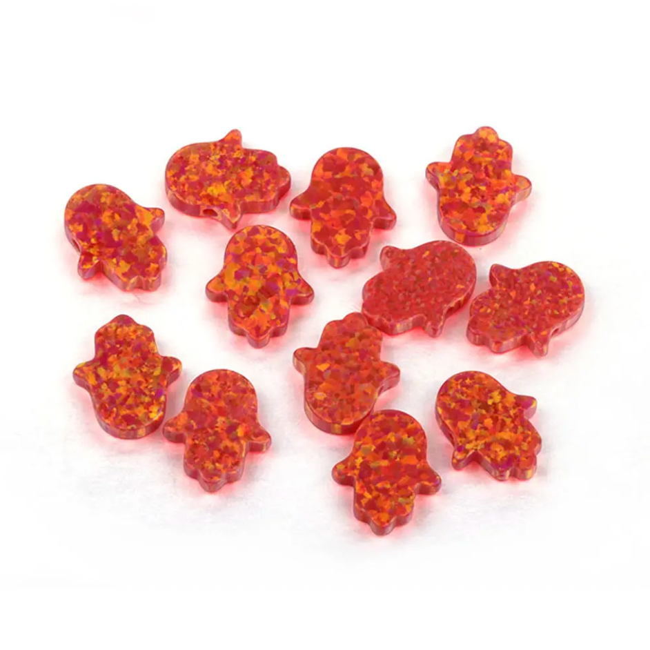 Opal Hamsa Hand Necklaces