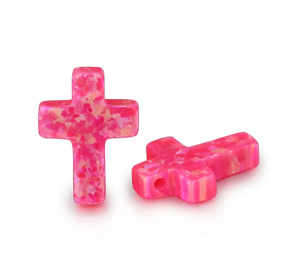 Opal Cross Necklaces