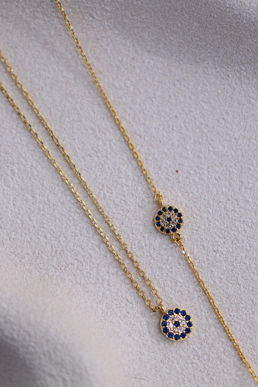 Cubic Zirconia - Evil Eye Bracelet