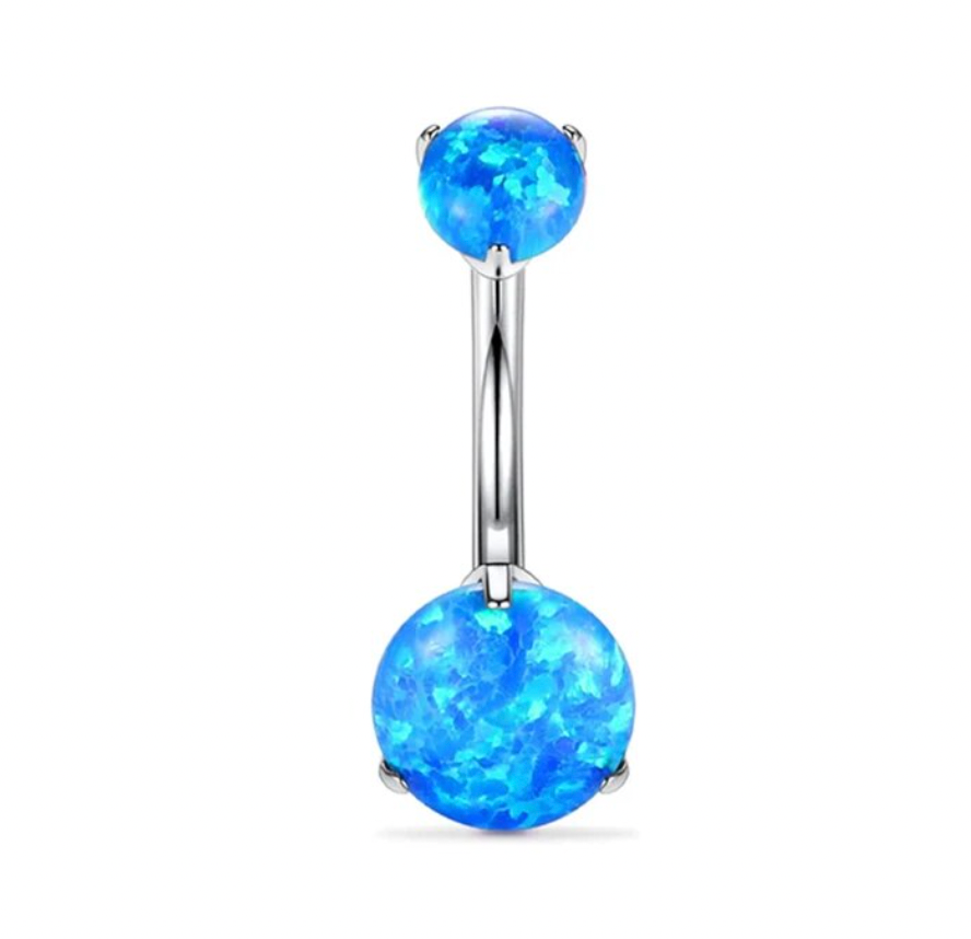 G23 Titanium Opal Belly Piercings