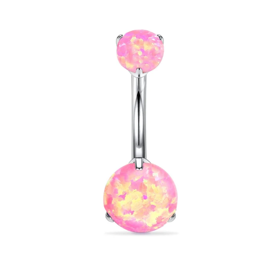 G23 Titanium Opal Belly Piercings