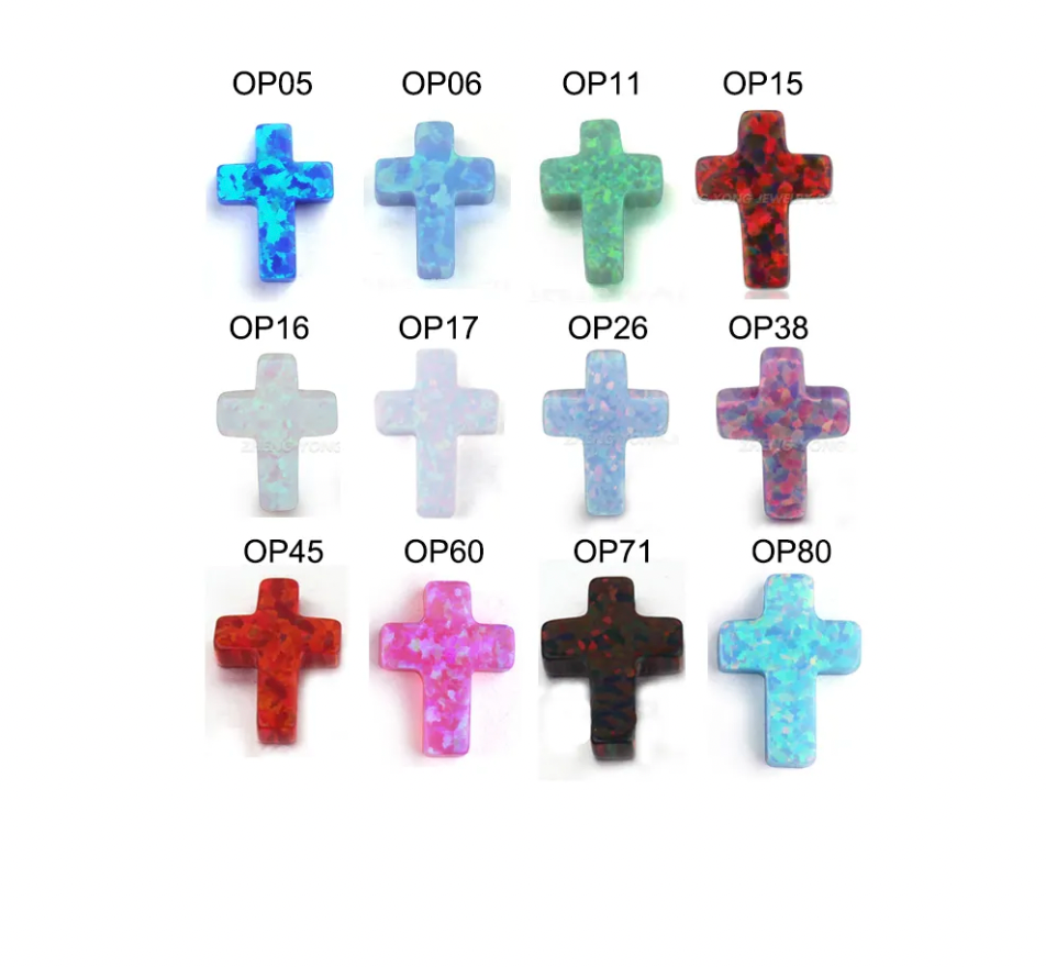 Opal Cross Necklaces