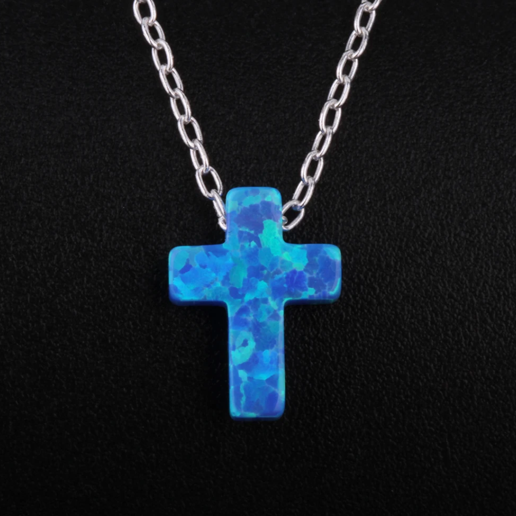 Opal Cross Necklaces