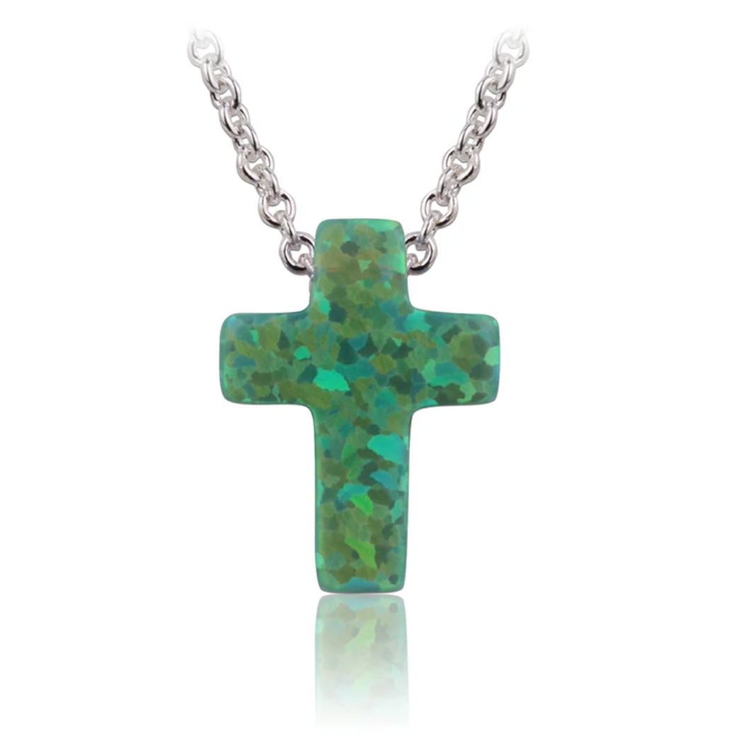 Opal Cross Necklaces