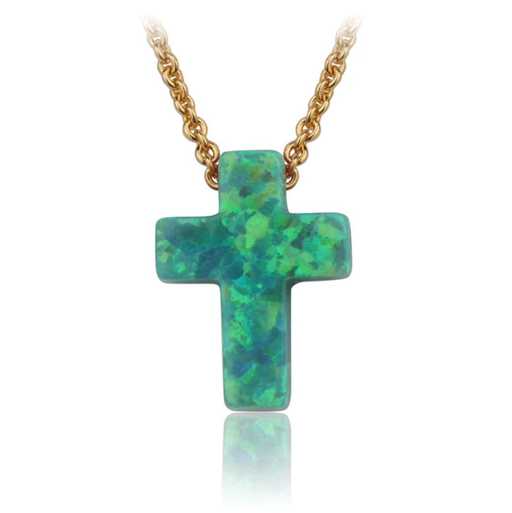 Opal Cross Necklaces