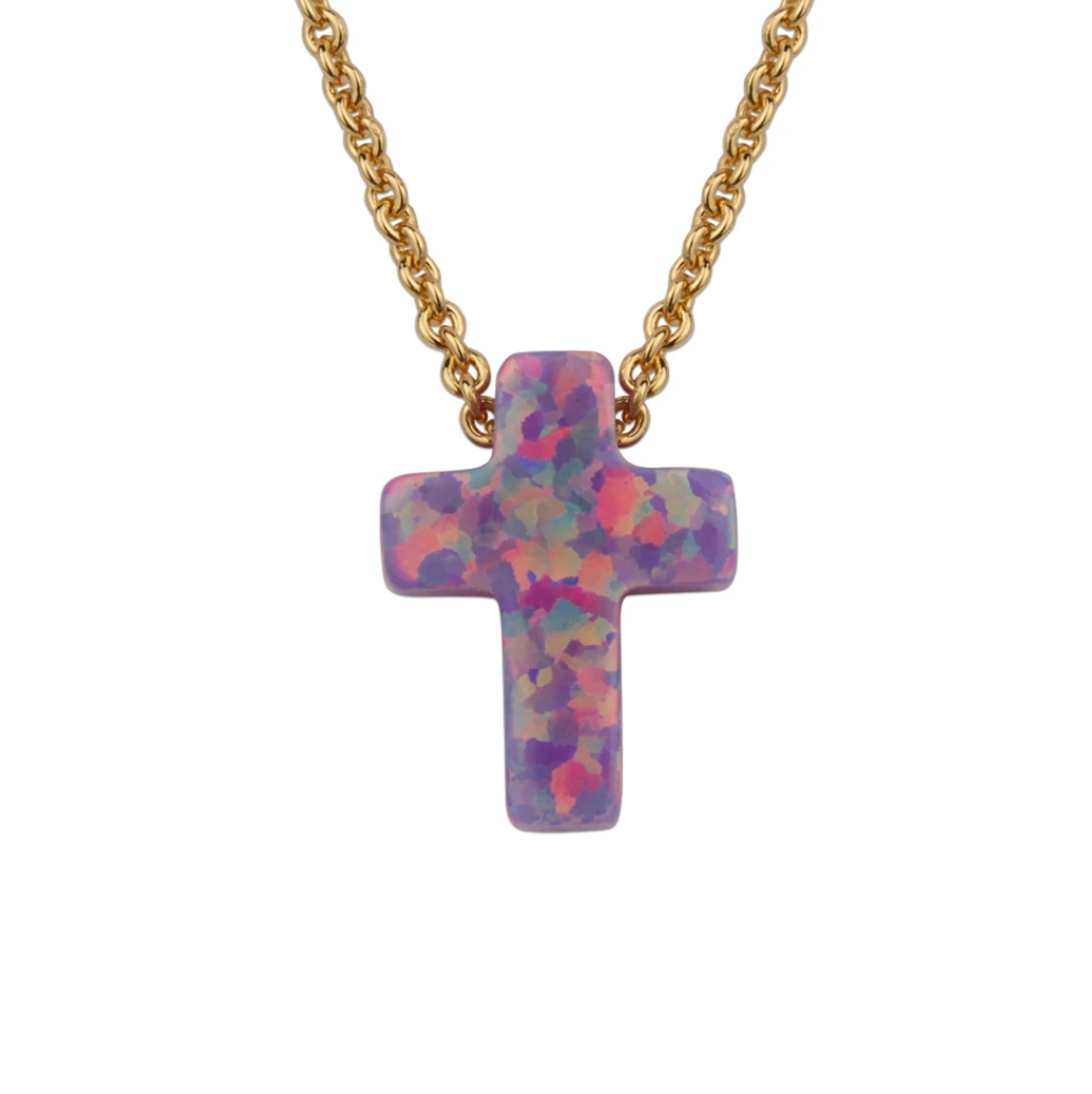 Opal Cross Necklaces