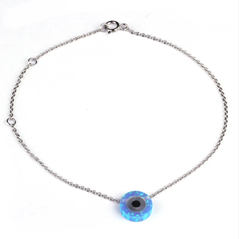 Opal Evil Eye Chain Bracelets