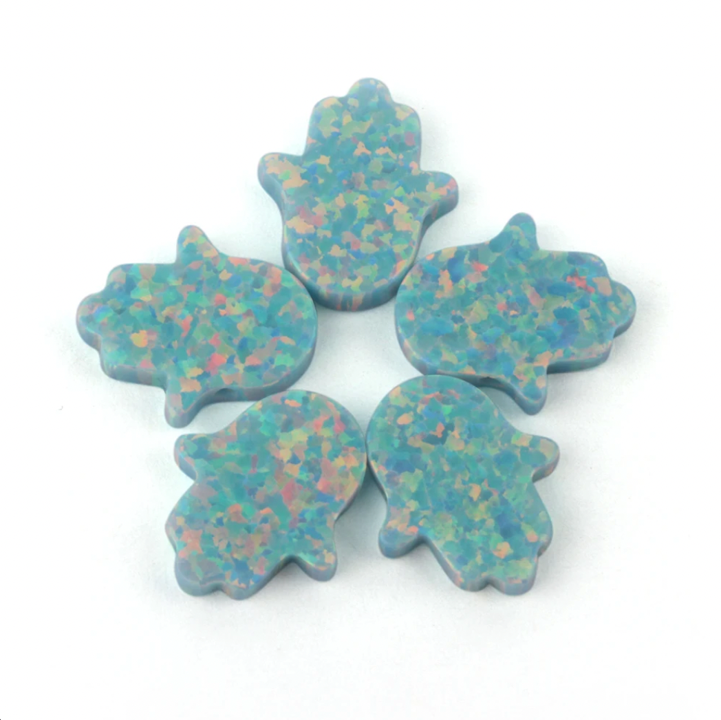 Opal Hamsa Hand Necklaces