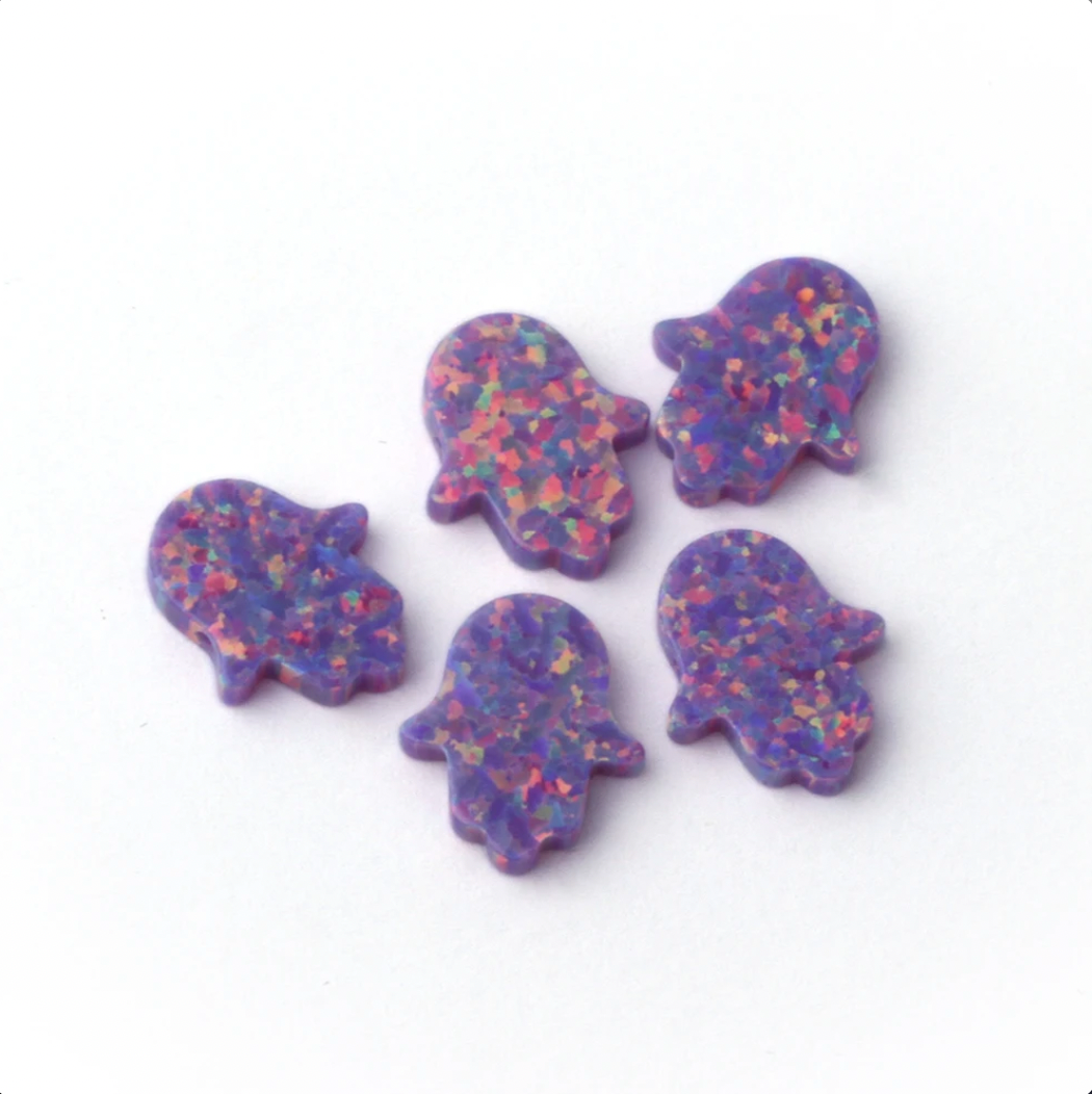 Opal Hamsa Hand Necklaces