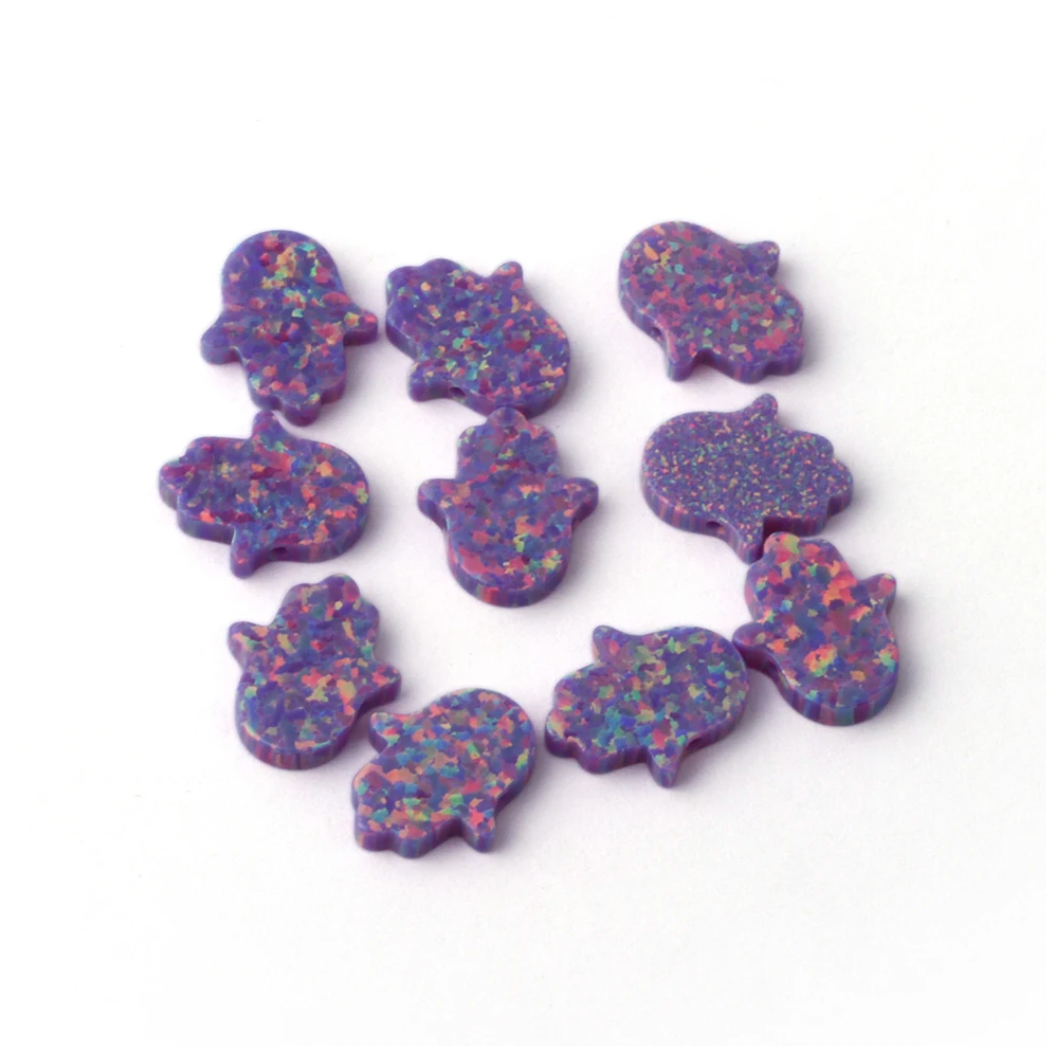 Opal Hamsa Hand Necklaces