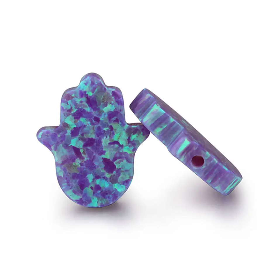 Opal Hamsa Hand Necklaces
