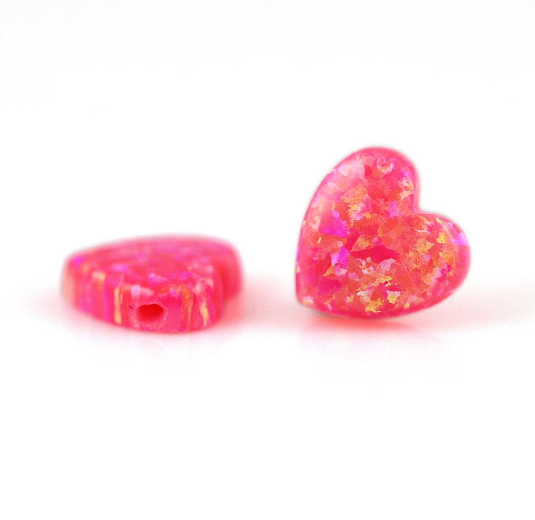 Opal Heart Necklaces