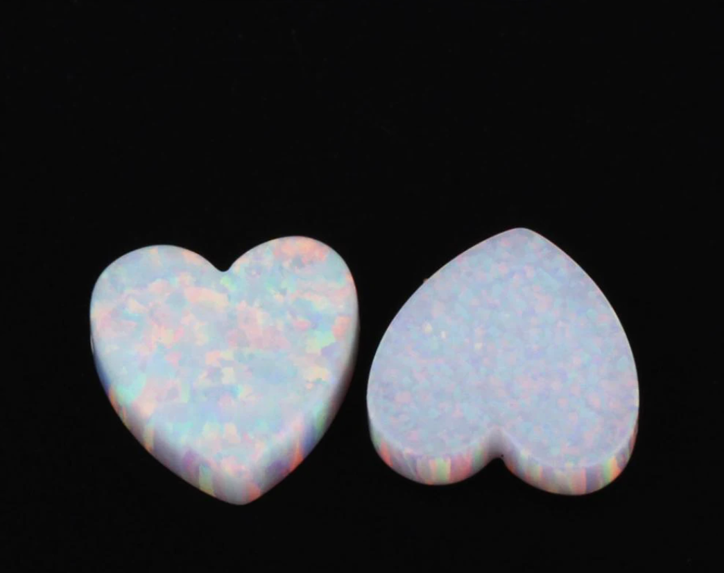 Opal Heart Necklaces